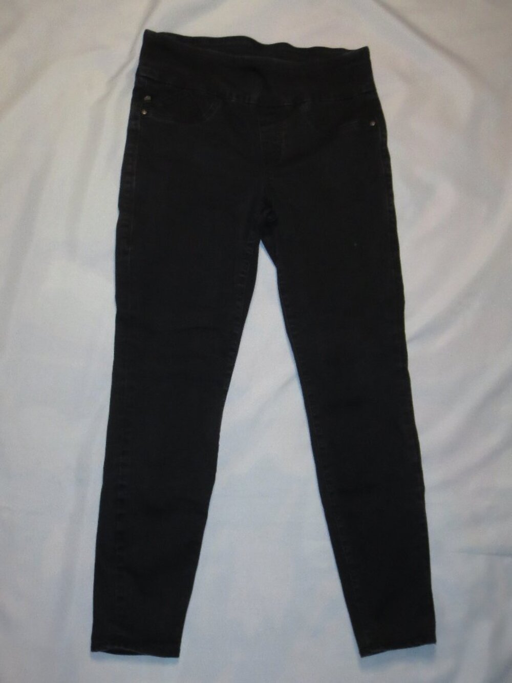 ROCK & REPUBLIC womens JEANS washed black DENIM Rx FEVER stretch SIZE 12M